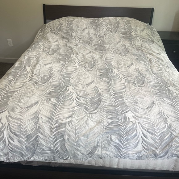 Zara Bedding Zara Home Hotel Collection Grey White Palm Fronds